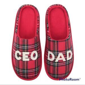 CEO DAD Collection Men's Slippers Size 9-10 NEW